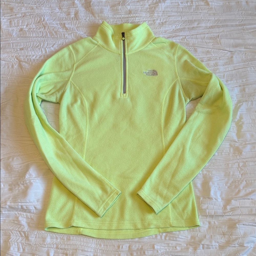 The North Face Neon Yellow Quarter-Zip Pullover